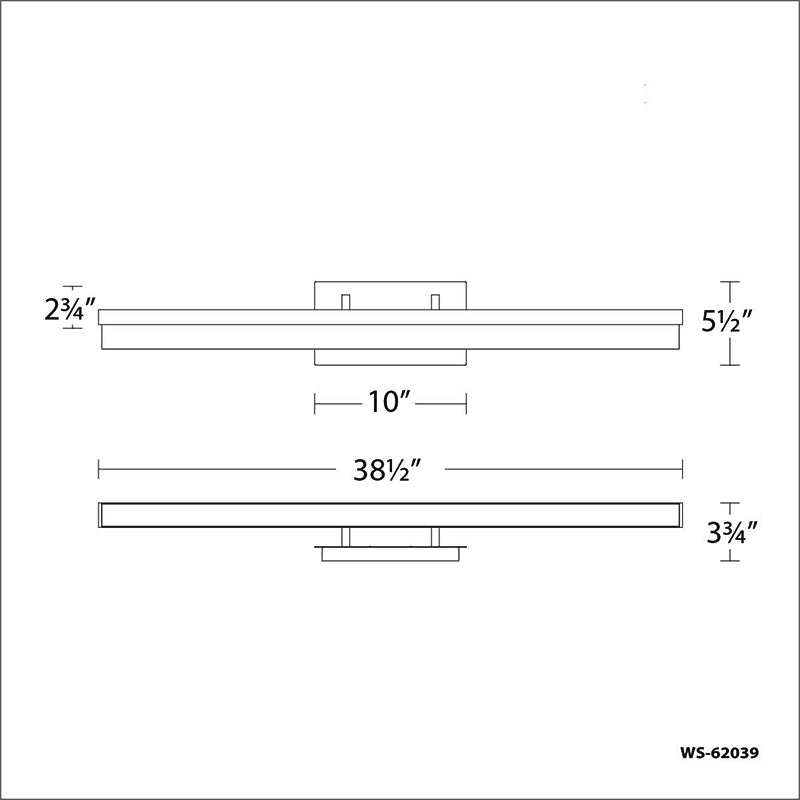 Modern Forms WS-62039 Minx 1-lt 39" LED Bath Sconces