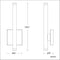 Modern Forms WS-67015 Burning Man 1-lt 15" Tall LED Wall Sconces