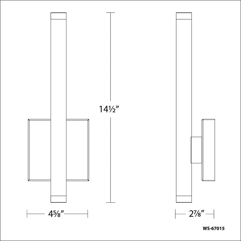 Modern Forms WS-67015 Burning Man 1-lt 15" Tall LED Wall Sconces