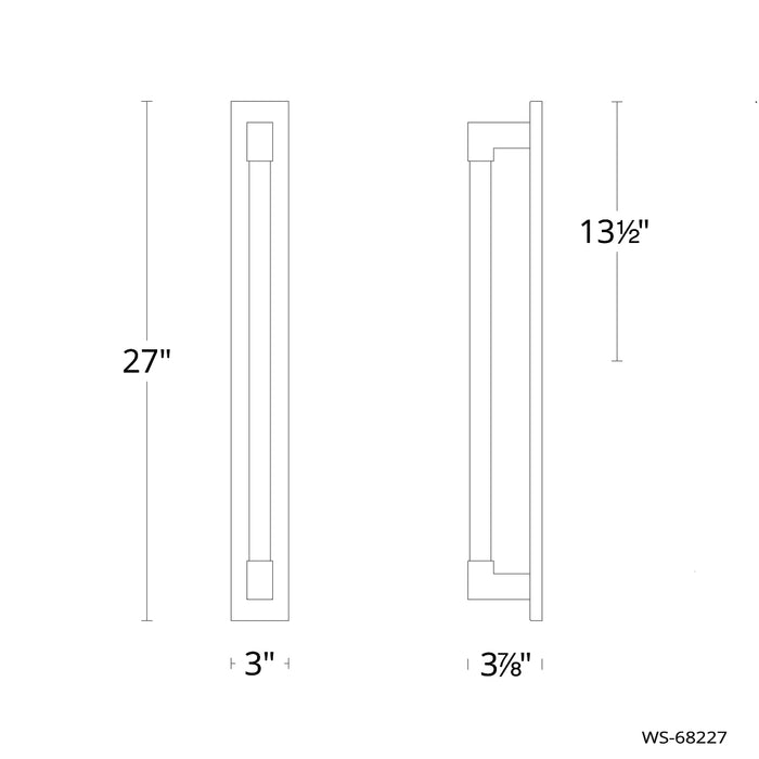 Modern Forms WS-68227 Barre 1-lt 27" Tall LED Bath