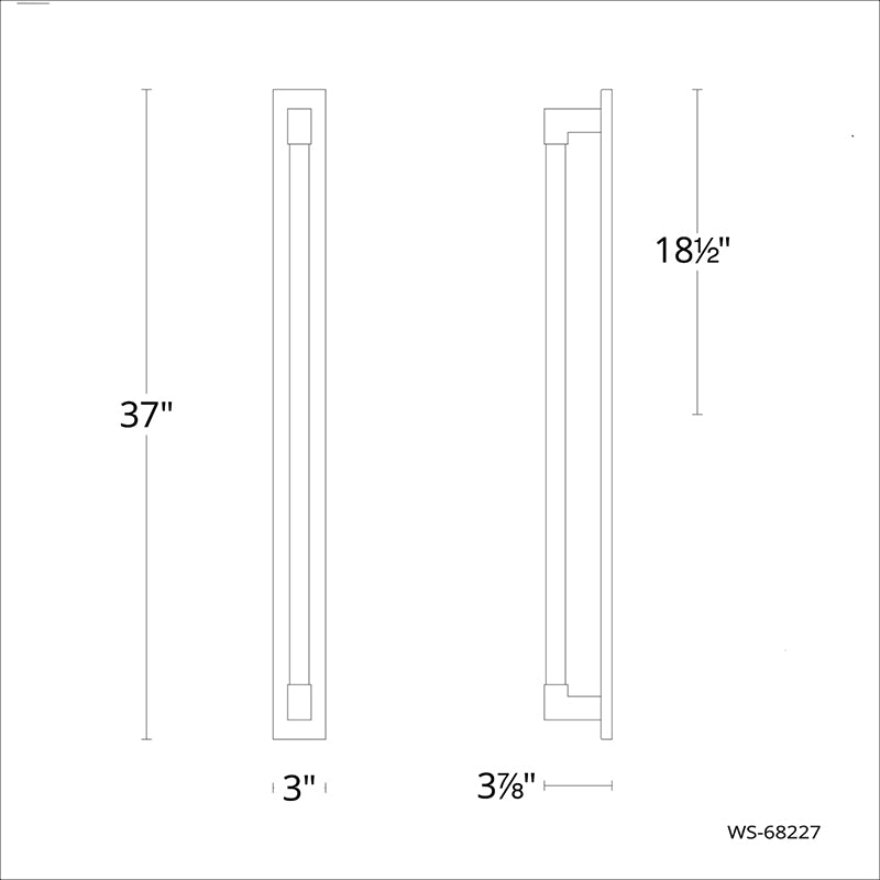 Modern Forms WS-68237 Barre 1-lt 37" LED Bath Light