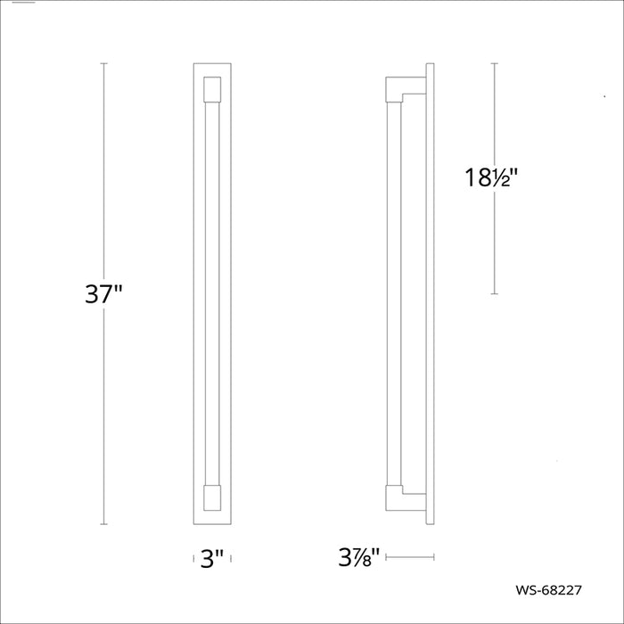 Modern Forms WS-68237 Barre 1-lt 37" LED Bath Light