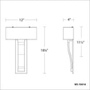 Modern Forms WS-70018 Diplomat 18" Tall LED Wall Sconces