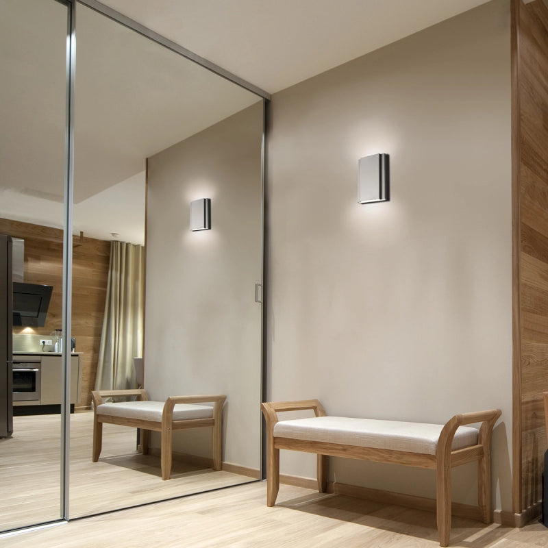 dweLED WS-81208 Layne 2-lt 8" Tall LED Wall Sconce