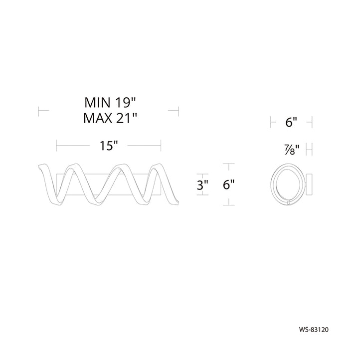dweLED WS-83120 Marques 21" LED Vanity