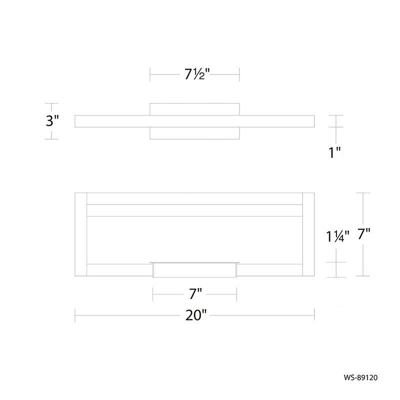 dweLED WS-89120 View 20" LED Vanity