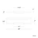 dweLED WS-89128 View 28" LED Vanity