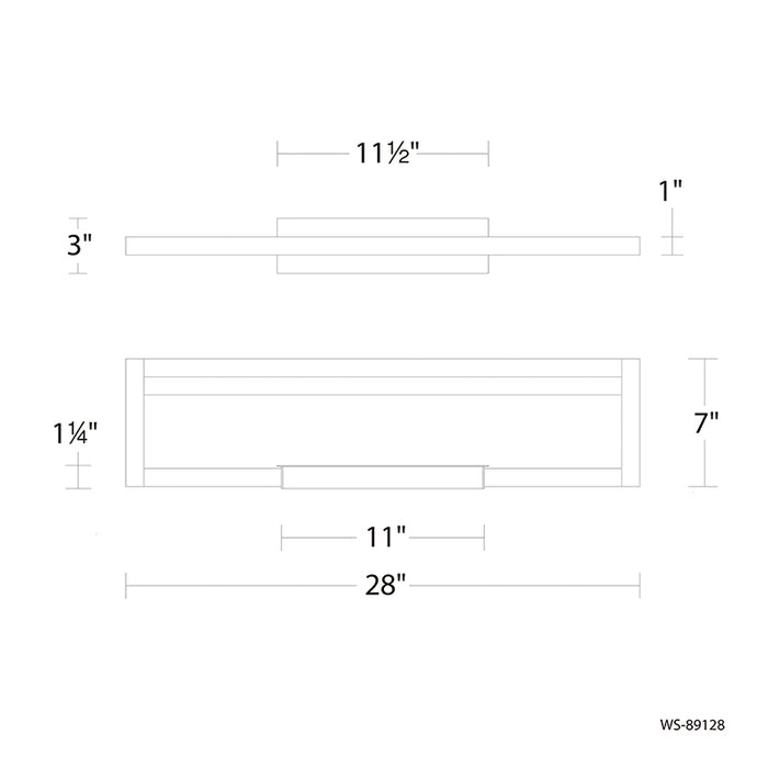 dweLED WS-89128 View 28" LED Vanity