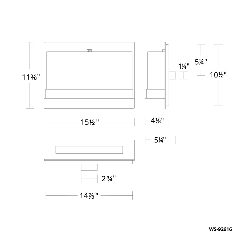 Modern Forms WS-92616 Lumnos 16" LED Wall Sconce