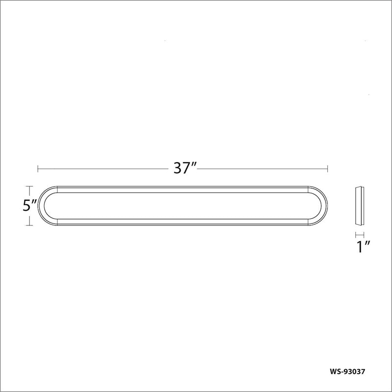 Modern Forms WS-93037 Argo 1-lt 37" LED Vanity Light
