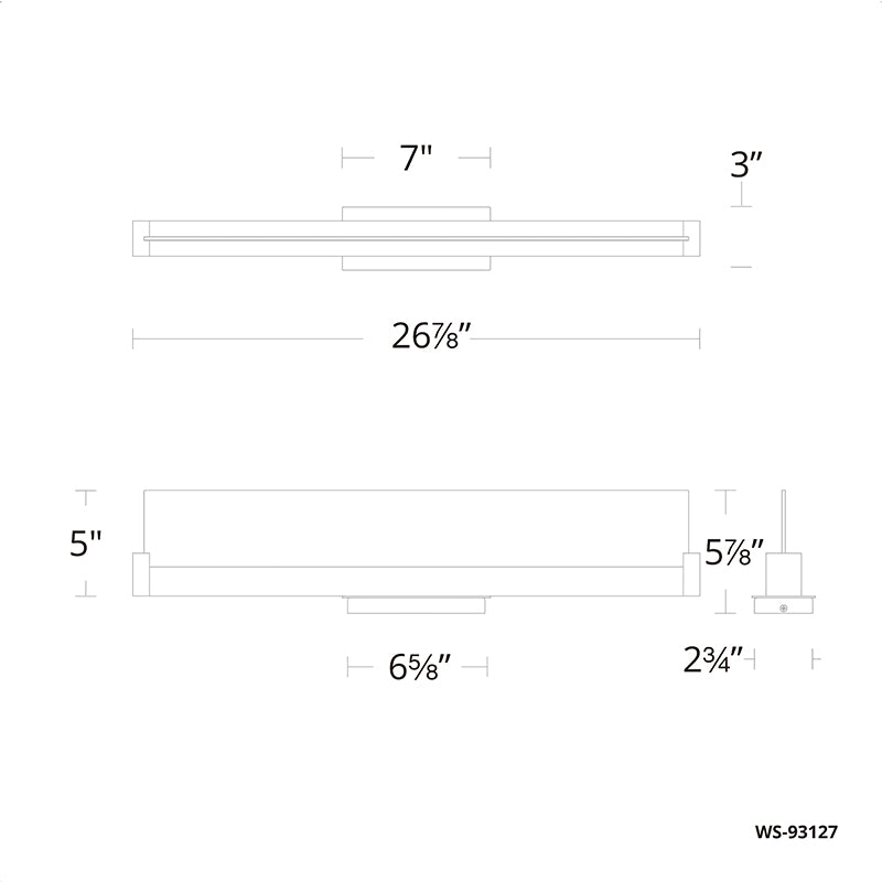dweLED WS-93127 Spectre 27" LED Vanity