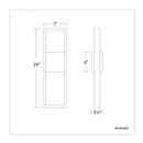 dweLED WS-W13924 Archetype 24" LED Outdoor Wall Sconce