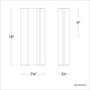 Modern Forms WS-W16218 Enigma 1-lt 18" Tall LED Outdoor Wall Sconce