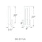 Modern Forms WS-W1724 Forq 24" Tall LED Outdoor Wall Light