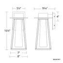 Modern Forms WS-W17917 Avant Garde 1-lt 17" Tall LED Outdoor Wall Sconces