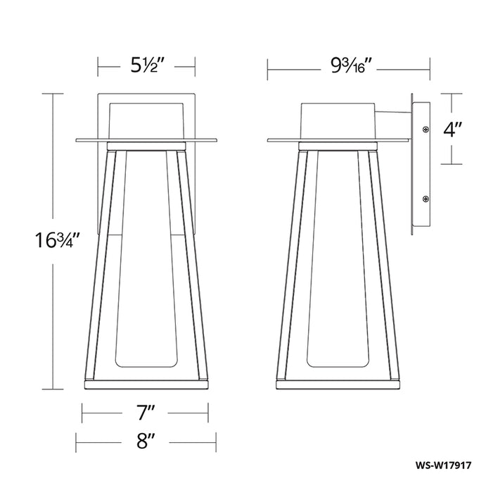 Modern Forms WS-W17917 Avant Garde 1-lt 17" Tall LED Outdoor Wall Sconces