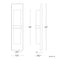dweLED WS-W21122 Bandeau 22" Tall LED Outdoor Wall Sconce