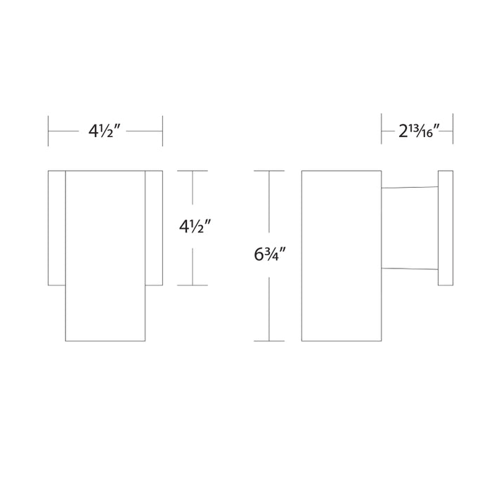 WAC WS-W220208 Cubix 7" Tall LED Wall Mount