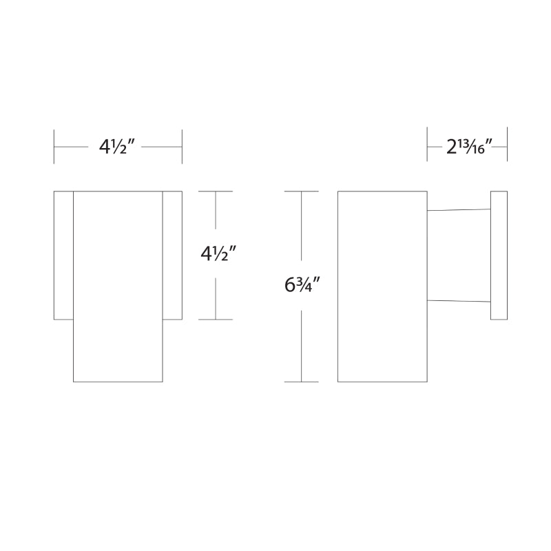 WAC WS-W220208 Cubix 7" Tall LED Wall Mount