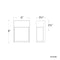 Modern Forms WS-W2408 Rain 1-lt 8" Tall LED Outdoor Wall Light