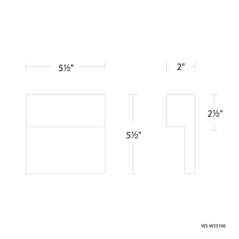 dweLED WS-W25106 Balance 6" LED Outdoor Wall Sconce