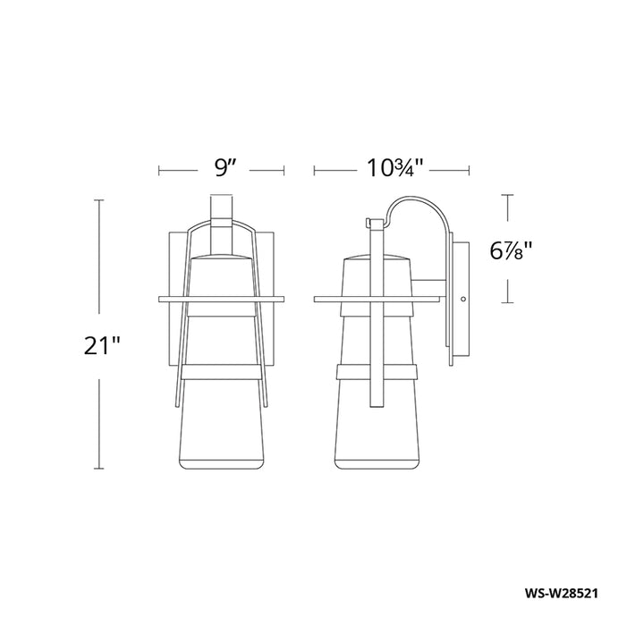 Modern Forms WS-W28521 Balthus 1-lt 21" LED Outdoor Wall Sconces