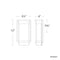Modern Forms WS-W32512 Vitrine 1-lt 12" tall LED Outdoor Wall Light