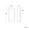 Modern Forms WS-W32516 Vitrine 1-lt 16" Tall LED Outdoor Wall Light