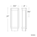 Modern Forms WS-W32521 Vitrine 1-lt 21" Tall LED Outdoor Wall Light
