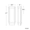 Modern Forms WS-W32521 Vitrine 1-lt 21" Tall LED Outdoor Wall Light