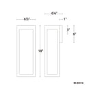 dweLED WS-W33118 Hawthorne 18" Tall LED Outdoor Wall Sconce