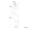 Modern Forms WS-W34517 Helix 1-lt 17" Tall LED Outdoor Wall Light