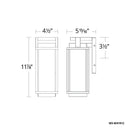 Modern Forms WS-W41912 Two if by Sea 1-lt 12" Tall LED Outdoor Wall Sconces