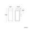 Modern Forms WS-W41912 Two if by Sea 1-lt 12" Tall LED Outdoor Wall Sconces