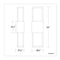 dweLED WS-W42016 NightVision 16" Tall LED Outdoor Wall Sconce