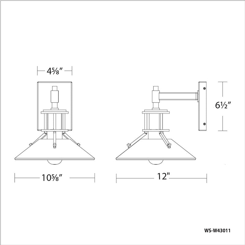 dweLED WS-W43011 Sleepless 11" LED Outdoor Wall Sconce