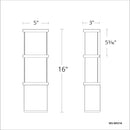 Modern Forms WS-W5216 Elevation 1-lt 16" Tall LED Outdoor Wall Light
