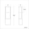 Modern Forms WS-W5216 Elevation 1-lt 16" Tall LED Outdoor Wall Light