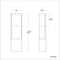 Modern Forms WS-W5222 Elevation 1-lt 22" Tall  LED Outdoor Wall Light