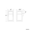 Modern Forms WS-W5411 Structure 1-lt 11" Tall LED Outdoor Wall Light