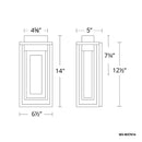 Modern Forms WS-W57018 Dorne 1-lt 18" Tall LED Outdoor Wall Sconces