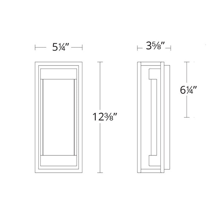 Modern Forms WS-W58012 Elyse 1-lt 12" Tall LED Outdoor Wall Sconces