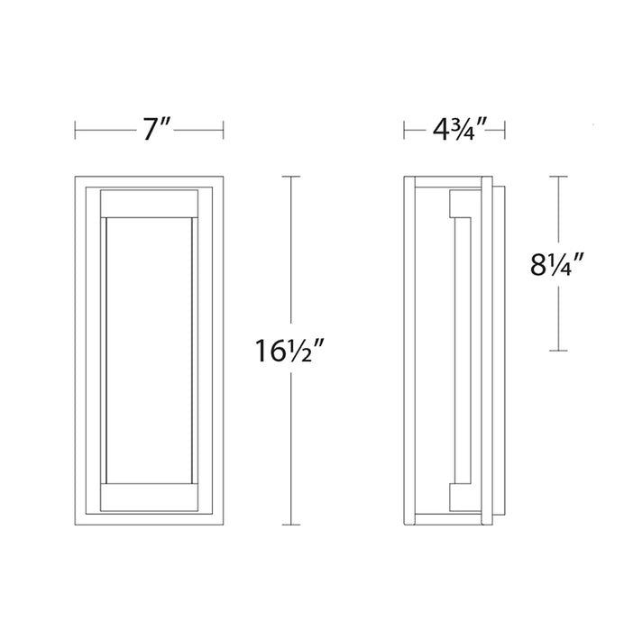 Modern Forms WS-W58017 Elyse 1-lt 17" Tall LED Outdoor Wall Sconces