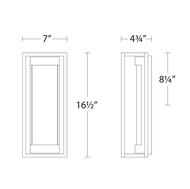 Modern Forms WS-W58017 Elyse 1-lt 17" Tall LED Outdoor Wall Sconces