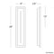 Modern Forms WS-W66226 Midnight 1-lt 26" Tall LED Outdoor Wall Sconces