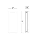 Modern Forms WS-W71928 Frost 1-lt 28" Tall LED Outdoor Wall Sconces