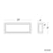 Modern Forms WS-W73620 Framed 1-lt 20" LED Outdoor Wall Sconce
