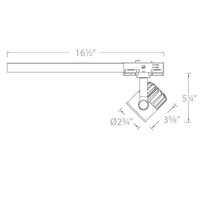 WAC WTK-LED20 Exterminator 23W LED Track Head, W Track, 120V