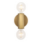 Alora WV307011 Hexa 2-lt 5" Tall Wall Sconce
