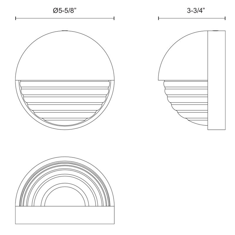 Alora WV330106 Palais 1-lt 6" Wall Sconce